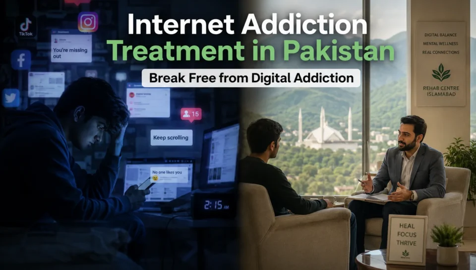 Internet addiction treatment in Pakistan at rehabilitation centre in Islamabad